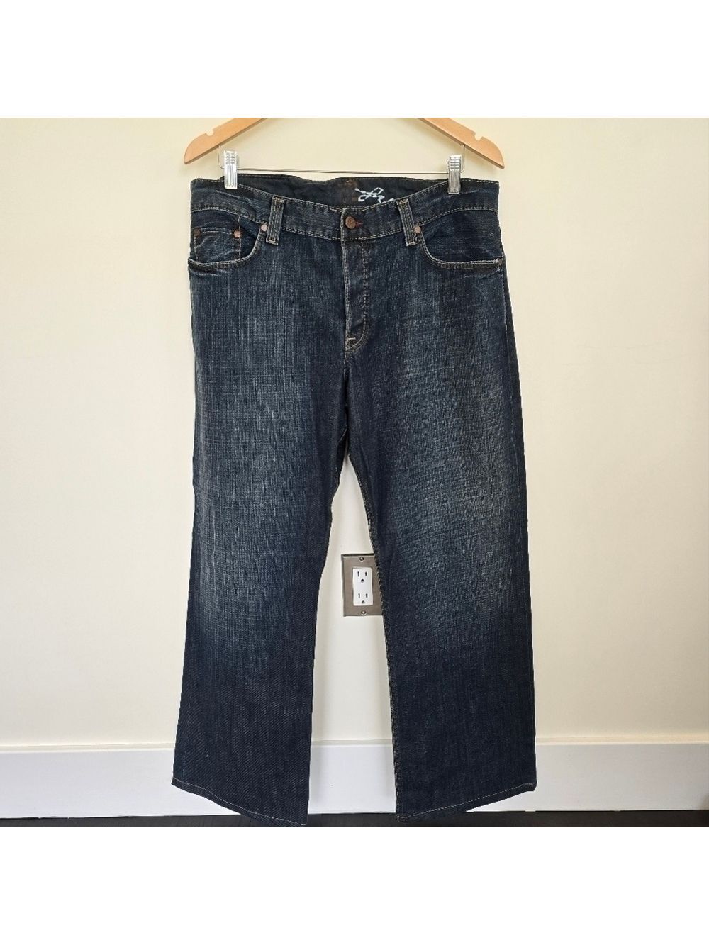 FCUK French Connection UK Men's Dark Wash Straight Leg Jeans Size 34x30
